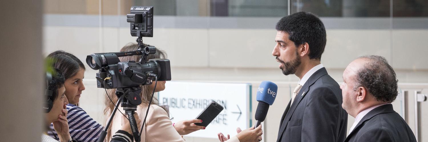 Press and media at the Spanish state visit.