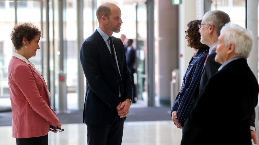 Edith Heard, Prince William, Claire Hook, Richard Treisman and Paul Nurse
