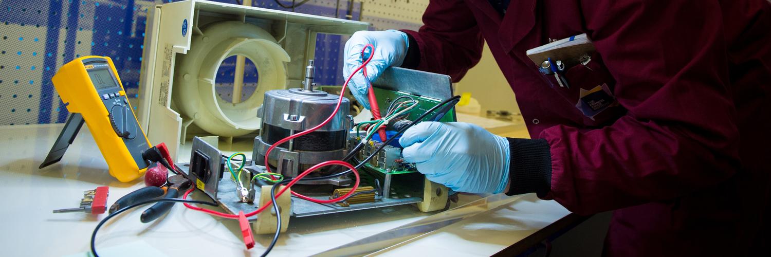 The scientific equipment care station in the Crick's exhibition, Craft & Graft.