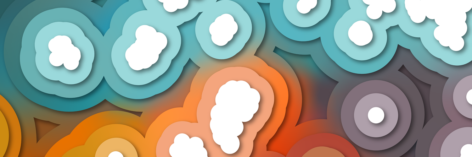 Artistic representation of spatial transcriptomic data around amyloid plaques. 
