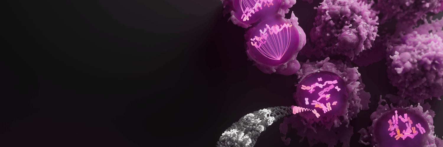 An illustration of a DNA being transcribed