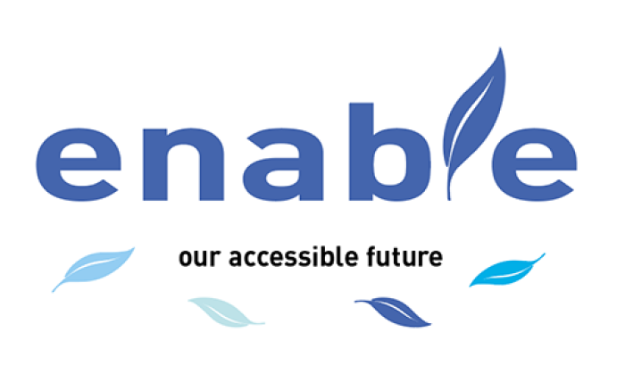 Logo for Enable - the Crick's network for staff with disabilities, long-term health conditions or cognitive differences. 